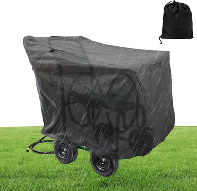 Tuinslanghaspel Kar - Beschermhoes Slang - Tuin Bewatering - Waterdicht Oxford Materiaal - 28x39x39 Inch - Zwart