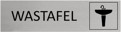 CombiCraft aluminium deurbordje Wastafel - 165 x 45 mm met tape