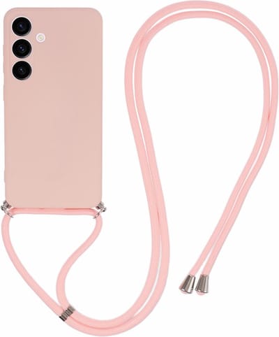 Coverup Hoesje - Geschikt voor Samsung Galaxy S24 Plus Hoesje - Coverup Colour TPU Back Cover met Koord - Soft Amber