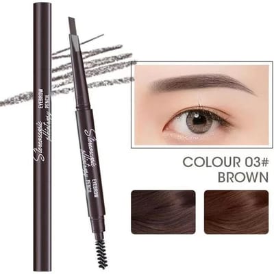 2 in 1 Eyebrow Pencil Professional Cosmetics Makeup For women Waterproof Eyebrow Tattoo Brush Long Lasting Eyebrow Pen