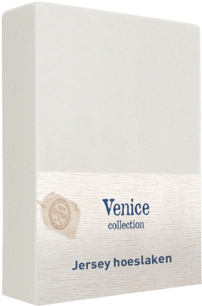 Venice Jersey Hoeslaken Ecru 80/90 x 200 cm
