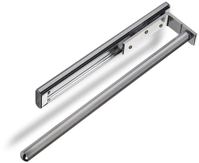 SOTECH Aluminium Handdoekhouder TED 1-armig chroom gepolijst (325 - 487 mm, uittrekbaar) telescopisch handdoekrek geschikt voor badkamer of keuken