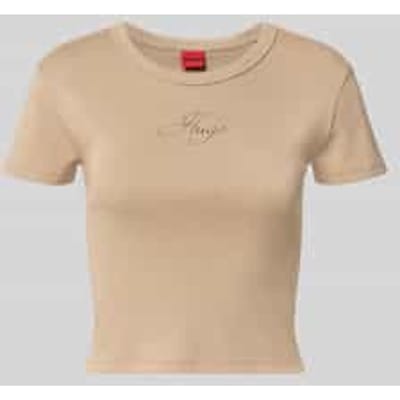 slim fit T-shirt van katoenmix model 'DELANOR'