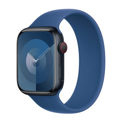 Apple Siliconen solobandje voor de Apple Watch | 38/40/41/42 mm - Maat 9 - Ocean Blue
