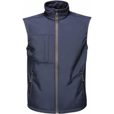 Regatta Heren Octagon 3 Layer Printable Softshell Bodywarmer (Marine)