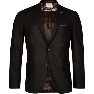 Giordano Colbert Robert Wool Mix Faux Uni Subtle Mélange  Zwart / male