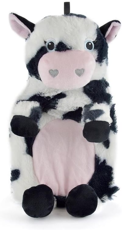 Warmwaterkruik Fleece - Kruik met hoes - Pijnverlichting - Zachte fleece hoes - 750 ml - Blauw