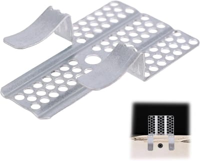 Gipsplaat Reparatieklemmen - Muurbevestiging Clips - Gaten Dichten - Verstevigd Metaal - 50 stuks - Zilver