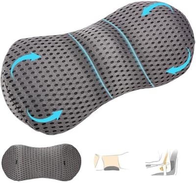 PromoHome Lendensteun Kussen - Ergonomisch Rugkussen met Afneembare Hoes
