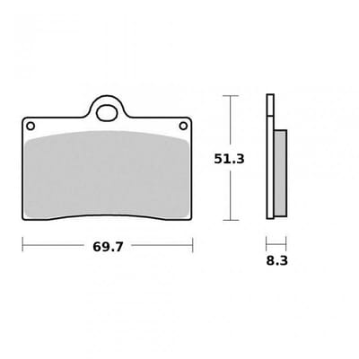 Plaquette de frein Ferodo pour Moto Ducati 916 Strada Biposto 1994 à 1998 AVG / AVD Neuf