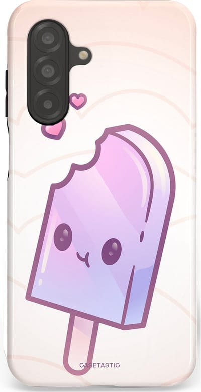 Casetastic Hoesje Geschikt voor Samsung A26 - Stijlvolle Beschermende Duo-layer Case - Zacht Paars IJs