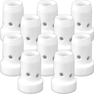 Keramische Gasdiffusers - Isolatoren MIG Branders - Lassen Reparatie - Hittebestendig Materiaal - 10 Stuks - Wit