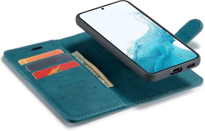 CaseBoutique Bookcase hoesje geschikt voor Samsung Galaxy S25+ - Effen Groen - Kunstleer - 2-in-1 Magnetisch Uitneembaar Design