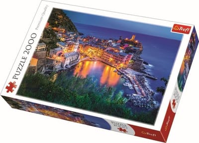Trefl puzzel 2000 stukjes - Vernazza bij schemering premium kwaliteit.