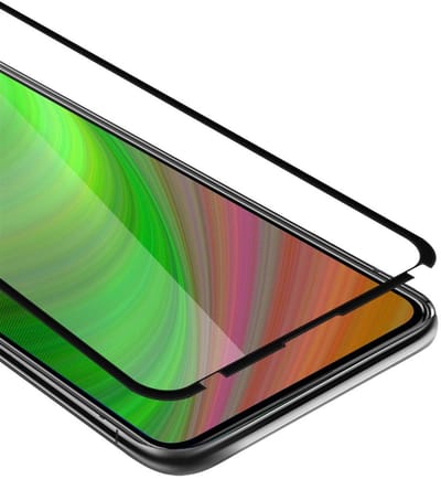 Cadorabo Screenprotector geschikt voor Asus ZenFone 7 Volledig scherm pantserfolie Beschermfolie in TRANSPARANT met ZWART - Gehard (Tempered) display beschermglas in 9H hardheid met 3D Touch