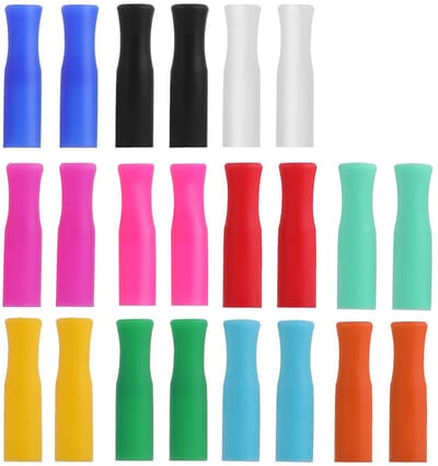 NTHProducts - Siliconen Rietjes - Herbruikbare Rietjes - Veilig Drinken - Multi-Kleur - Duurzaam - Geschikt voor Kinderen - 22 Stuks