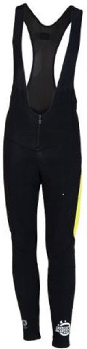 ONDA Fietsbroek lang met bretels waterproof heren Zwart Fluo - Laurent Jalabert - XS