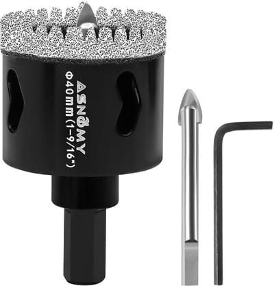 40 mm Diamantgatenzaag met Centreerboor - Getande Diamantboor voor Glas, Tegels en Graniet