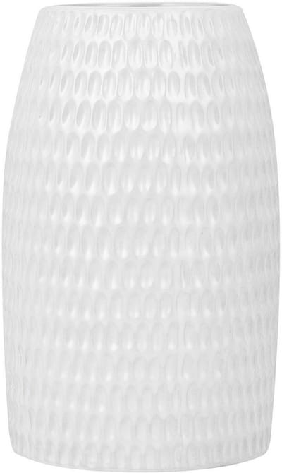 LINZI - Decoratieve vaas - Wit - Keramiek