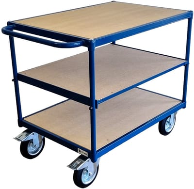 FRAMI tafelwagen 1000 x 700 mm met 3 legborden