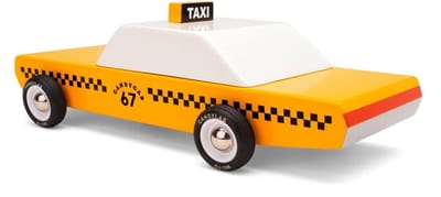 Candylab houten speelgoedauto Candycab - Americana taxi klassieker.
