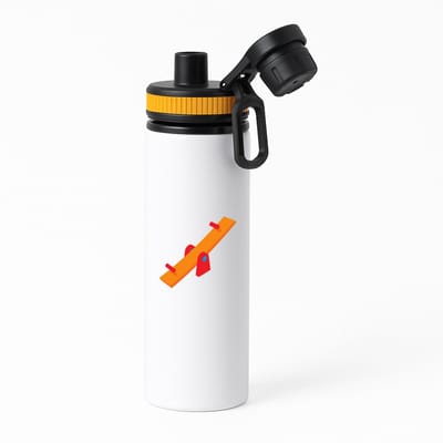 Hacebo® - Wipwap waterfles met draaidop oranje - Kind - Kinderen - Speeltuin - speelgoed - water fles - 850ML