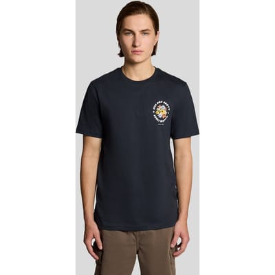 Z271 Lyle & Scott Natuur T-Shirt in Donkerblauw