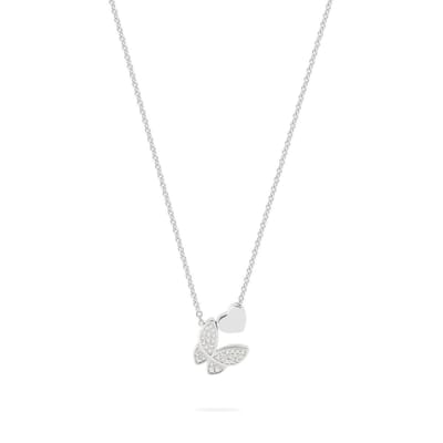 Jette - 89208086 - Ketting - Dames - 925 Zilver - gepolijst met Zirkonia - 45cm