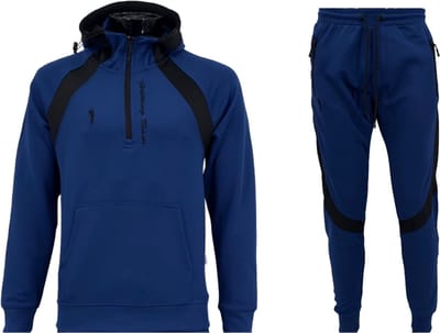 Hitman - Trainingspak Heren - Joggingpak Heren - Sportkleding Heren - Cadeau voor Man - Royaal Blauw - Maat M