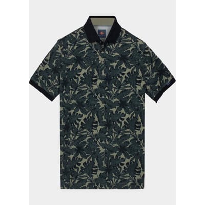 Baileys Polo heren Groen Poloshirt 2-tone Pique, Print 615233/73