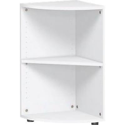 PALENQUE hoek boekenkast, 2 OH, B 400 x D 400 x H 752 mm, wit