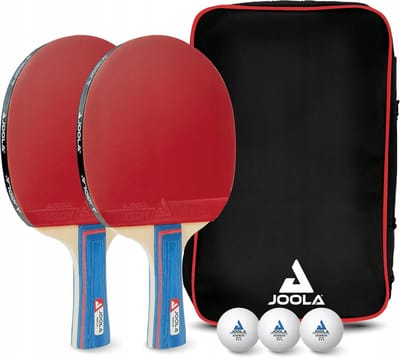 Tafeltennis Set: 2 Batjes, 3 Ballen & Tas - Plezier voor Iedereen
