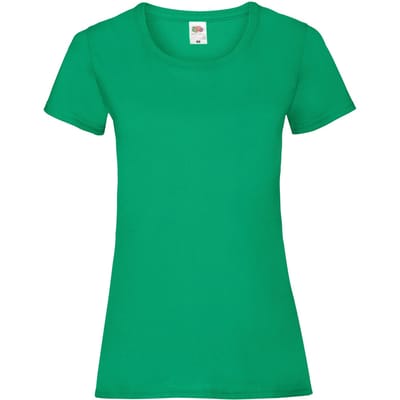 Fruit of the Loom Dames/Dames Valueweight T-Shirt (Kelly Groen)