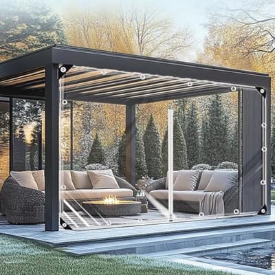 Transparant zeil met ritssluiting 2x4 m | Waterdicht, duurzaam en veelzijdig tarpaulin voor buiten