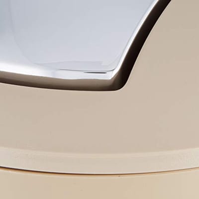 Swing Bin 5,6 Liter Taupe - Afvalemmer voor Huishoudelijk Gebruik