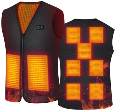 Bodywarmer Heren - Verwarmde Bodywarmer - Outdoorbodywarmers - Verwarmd Vest Heren - Warmte Vest - Elektrisch Verwarmd Vest - Verwarmde Kleding - Verwarmde Jas - Thermo Vest - XXL