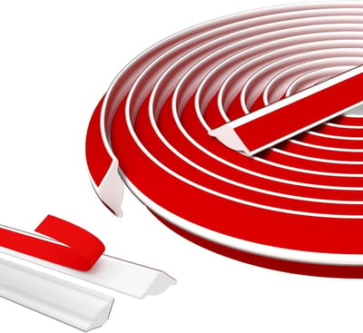 Allecto Plus - Flexibele Decoratieve Strip 12mm x 9mm Zelfklevende Randstrip voor Plafonds en Muurranden