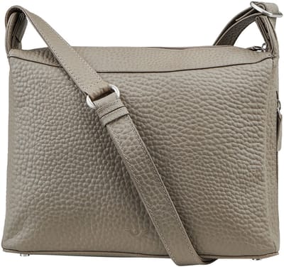 VOi Leren schoudertas Isabella Shoulder Bag Sand Taupe