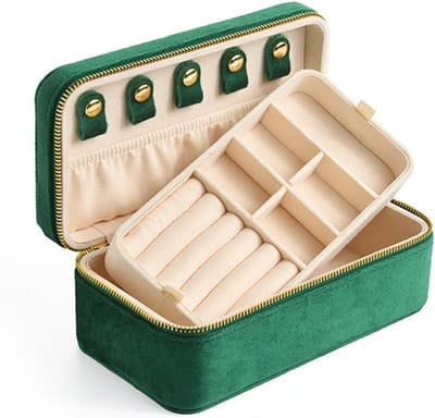Sieraden Doos - Sieraden Organizer - Accessoires Opbergen - Fluwelen Voering - 18.5 x 9.5 x 7.5 cm - Roze