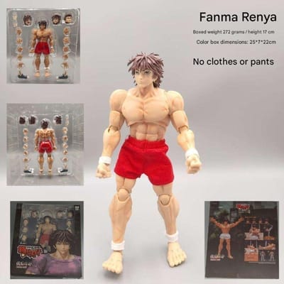 17cm Baki Hanma 1/12 Gearticuleerd Anime Figuur Model Standbeeld geweldig voor dagelijks gebruik perfect om cadeau te geven met zorg gemaakt 18cm
