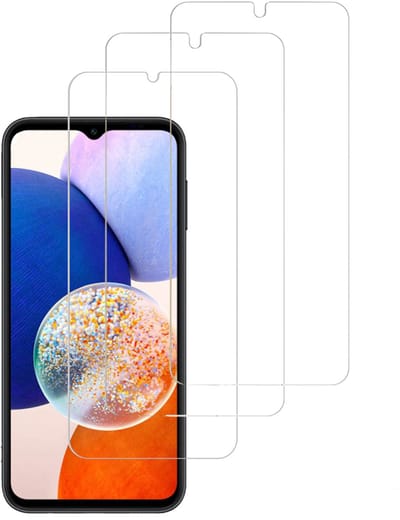 imoshion Bundel Screenprotector Gehard Glas 3 pack - Geschikt voor Samsung Galaxy A14 (5G) / A14 (4G)