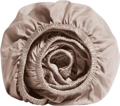 Yumeko hoeslaken katoensatijn dusty roze 90x200x30 - Bio, eco & fairtrade