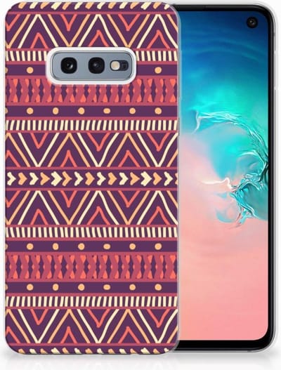 Samsung Galaxy S10e TPU bumper Aztec Paars