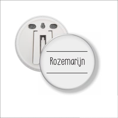 Button Met Clip 58 MM - Rozemarijn