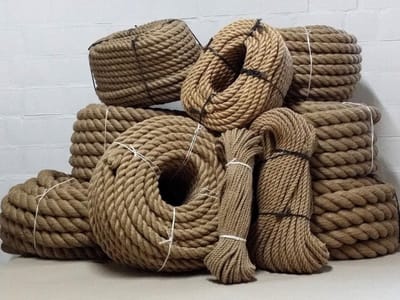 Jute Touw - Natuurlijk Touw - Bevestigen & Decoreren - Verstevigde Uiteinden - 15mm x 50m - Bruin