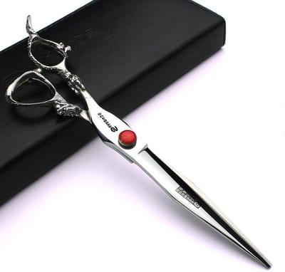 Professionele 7.5 inch kappersschaar met Japanse 440C staal en uniek dragon patroon handvat voor precisie en duurzaamheid
