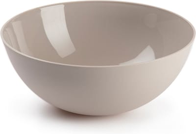 Plasticforte Serveerschaal/Saladeschaal - D25 x H10 cm - kunststof - beige - 2,5 liter