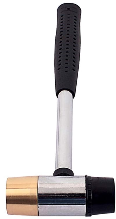 Solidchoice- Fret Hamer Rubberen Dubbele Kop - Multifunctioneel Gereedschap - Antislip Handgreep - Duurzaam Ontwerp - 26 mm Diameter - 378 g Gewicht - Gitaarhamer