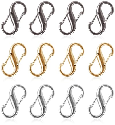 Dailygoods- Ritssluitingen 12 Stuks - Dubbele Opening Clips