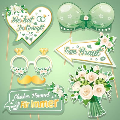 Golden crown - Hen Party Props - Vrijgezellenfeest - Groene Gouden